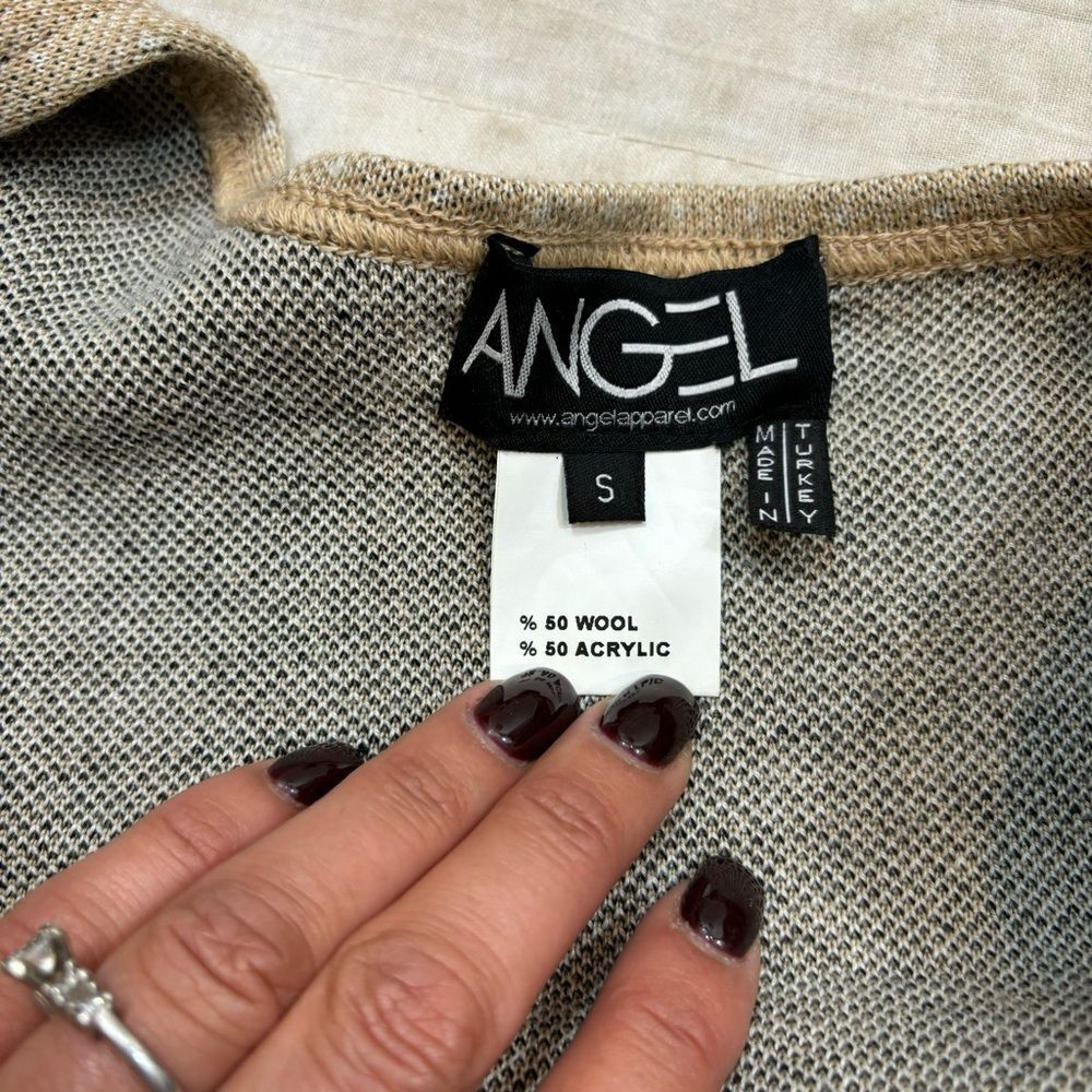 Ladies Angel Apparel Fringe Poncho Wrap, Ruana Style Size Small - Picture 7 of 8